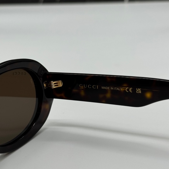 NEW GG1587S 002 GUCCI HAVANA BROWN OVAL WOMEN GUCCI SUNGLASSES - Picture 11 of 13